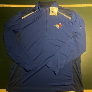 Majestic Blue Jays Men's Athletic Quarter Zip